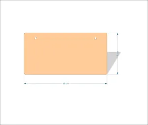 16 cm Wide 3mm thick MDF Plaques with rounded corners