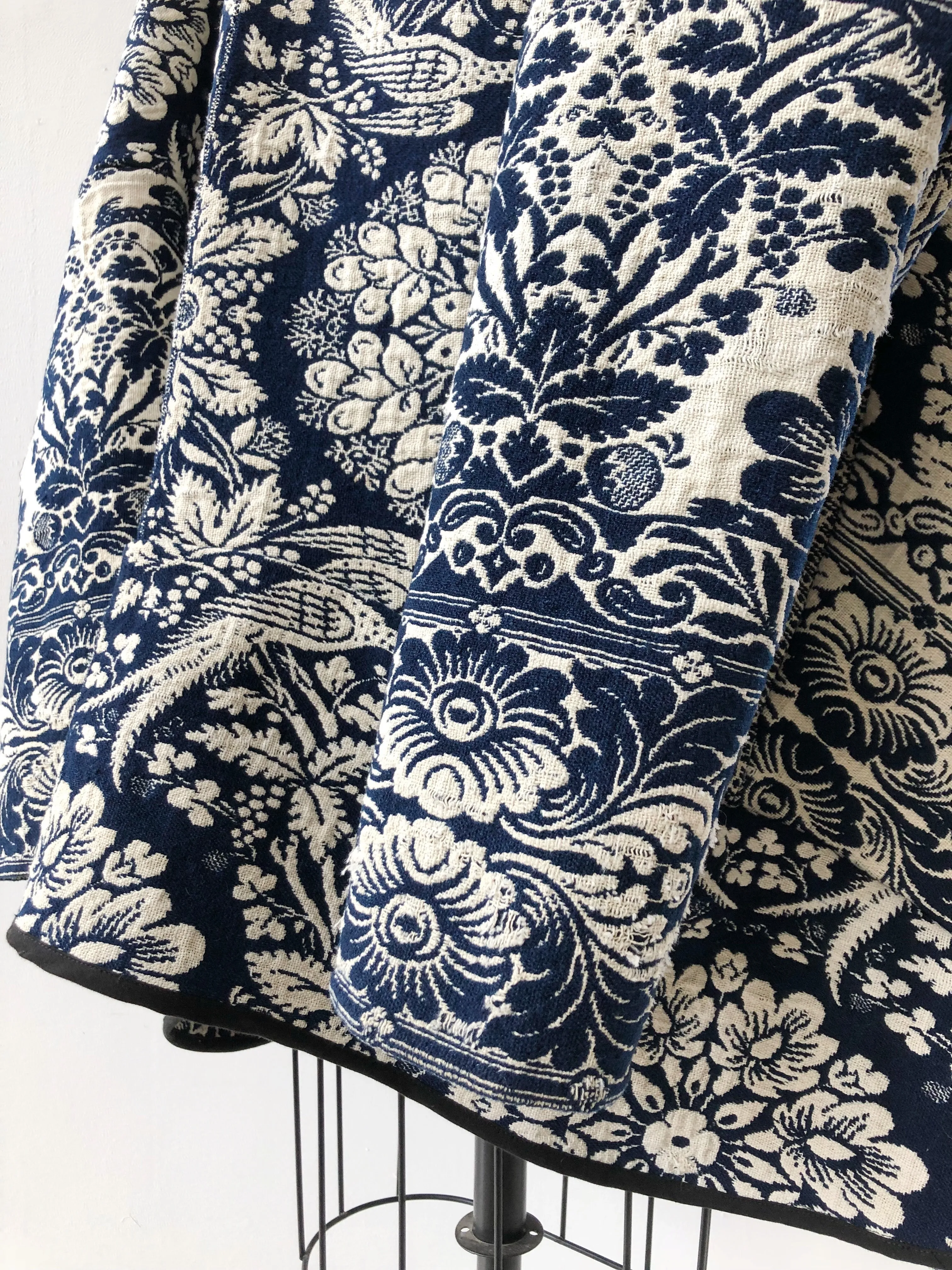 1839 coverlet cocoon with hood