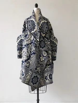 1839 coverlet cocoon with hood