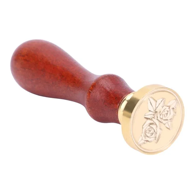 1Pc Antique Plants Metal Sealing Wax Seal Stamp for DIY Wedding Invitations Decor Ancient Wax Stamp Craft