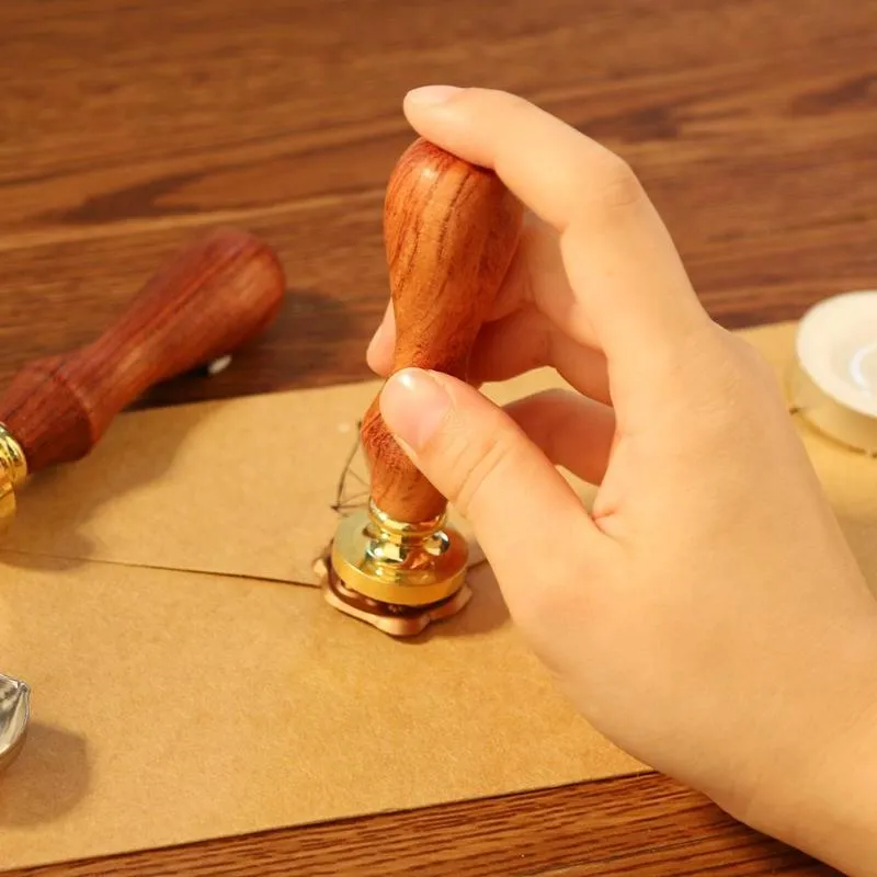 1Pc Antique Plants Metal Sealing Wax Seal Stamp for DIY Wedding Invitations Decor Ancient Wax Stamp Craft