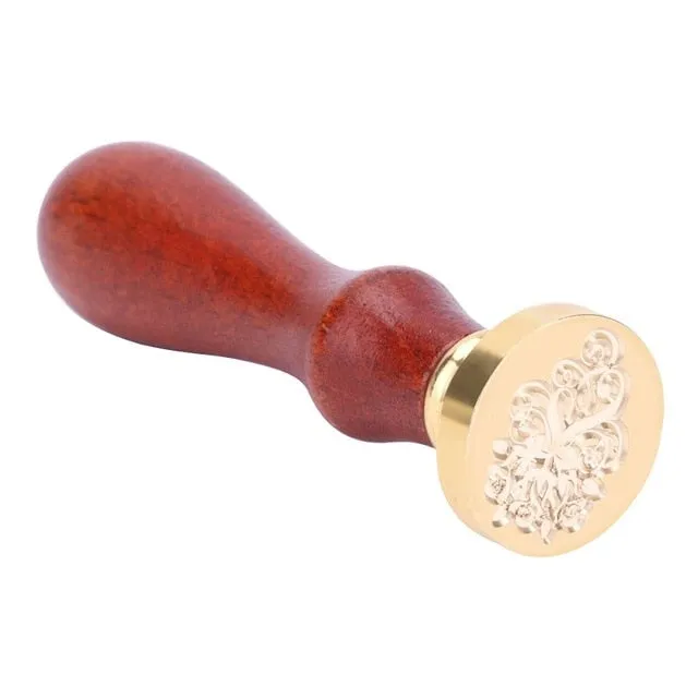 1Pc Antique Plants Metal Sealing Wax Seal Stamp for DIY Wedding Invitations Decor Ancient Wax Stamp Craft