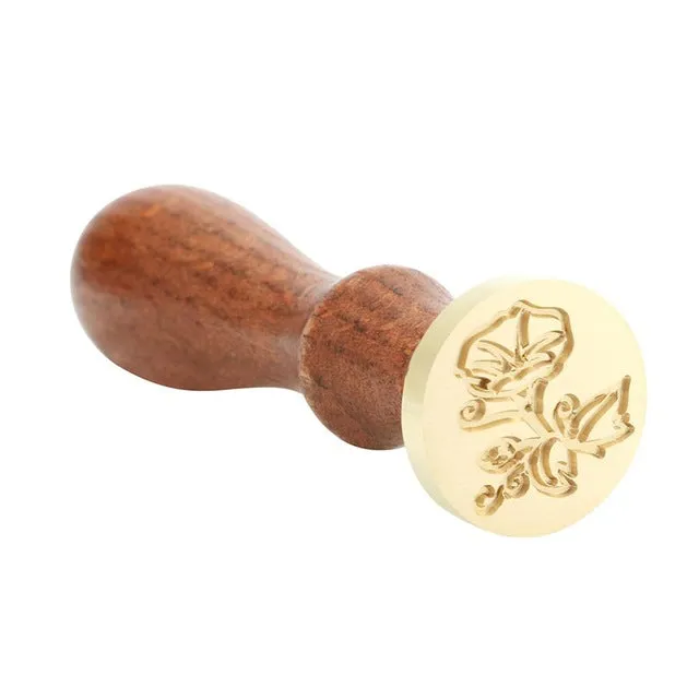 1Pc Antique Plants Metal Sealing Wax Seal Stamp for DIY Wedding Invitations Decor Ancient Wax Stamp Craft