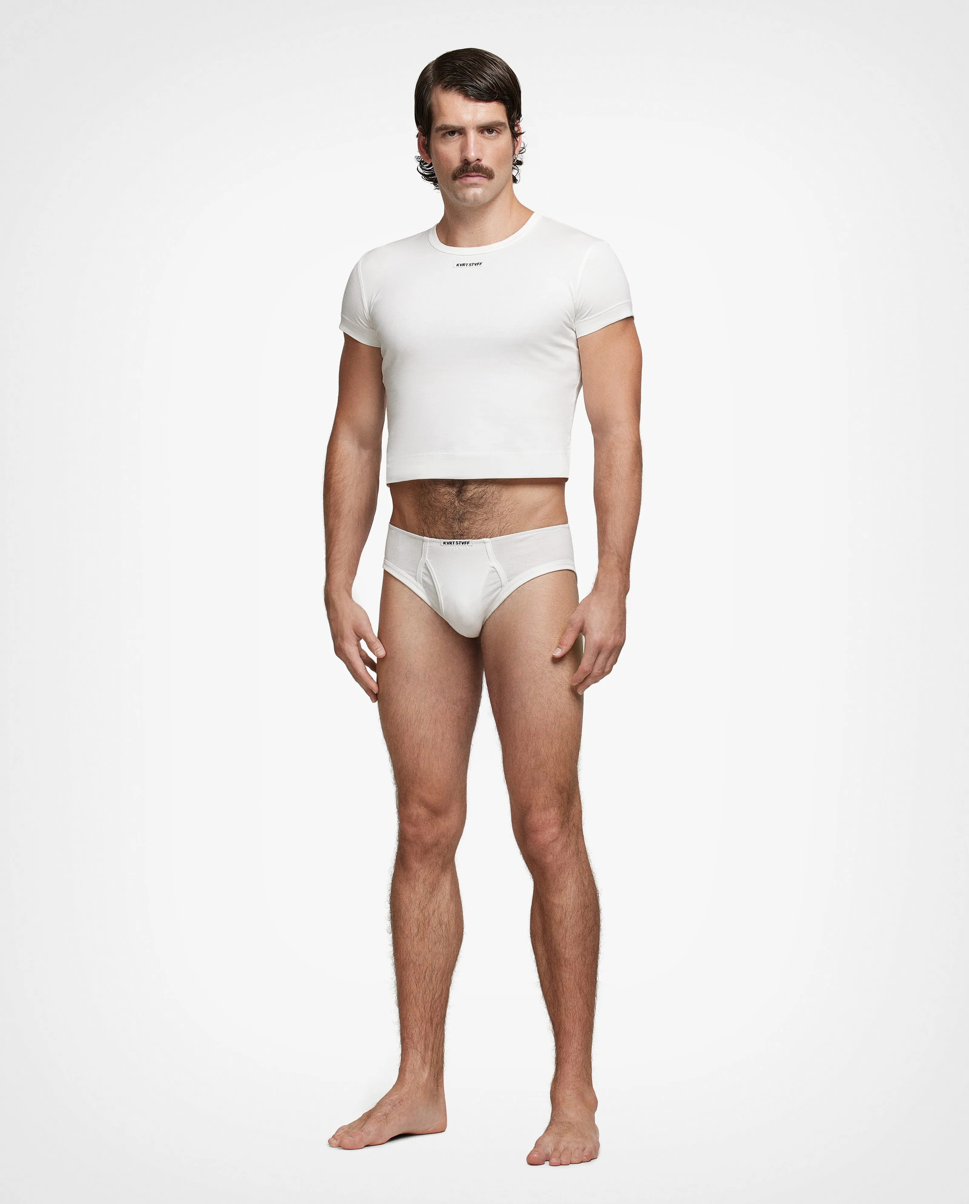 2 Pack Off-White Unfinished Classic Brief
