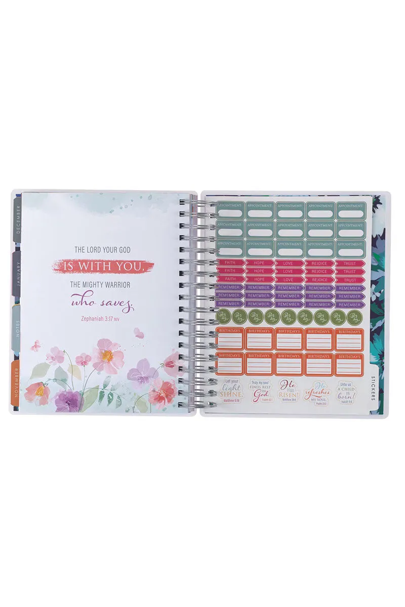 2025 Strength and Dignity 18-Month Wirebound with Elastic Planner