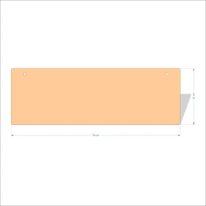 30 cm Wide 3mm thick MDF Plaques with rounded corners