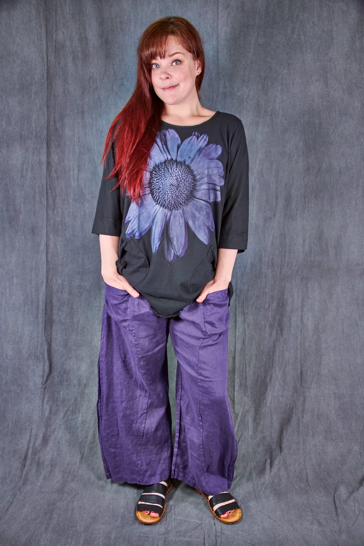 3306 Pocket Linen Klee Purple