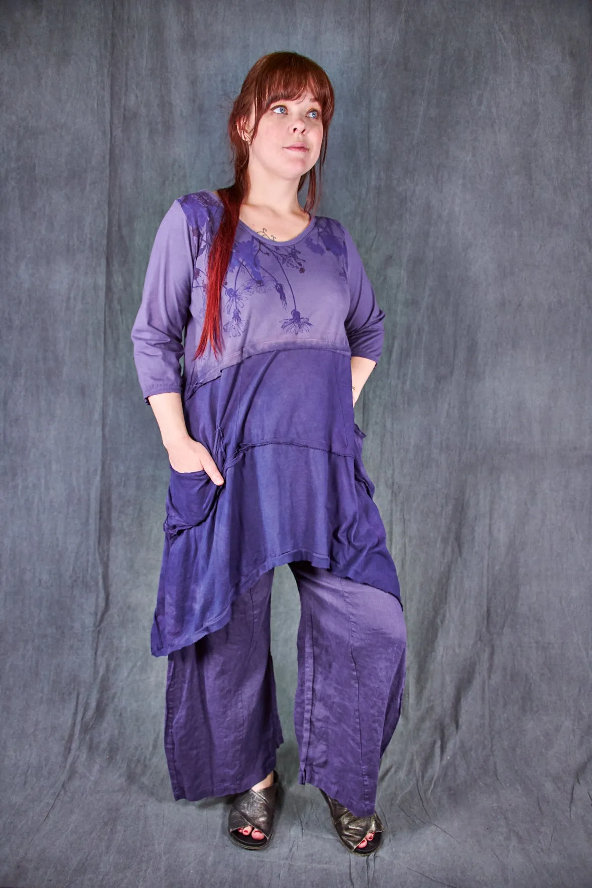 3306 Pocket Linen Klee Purple