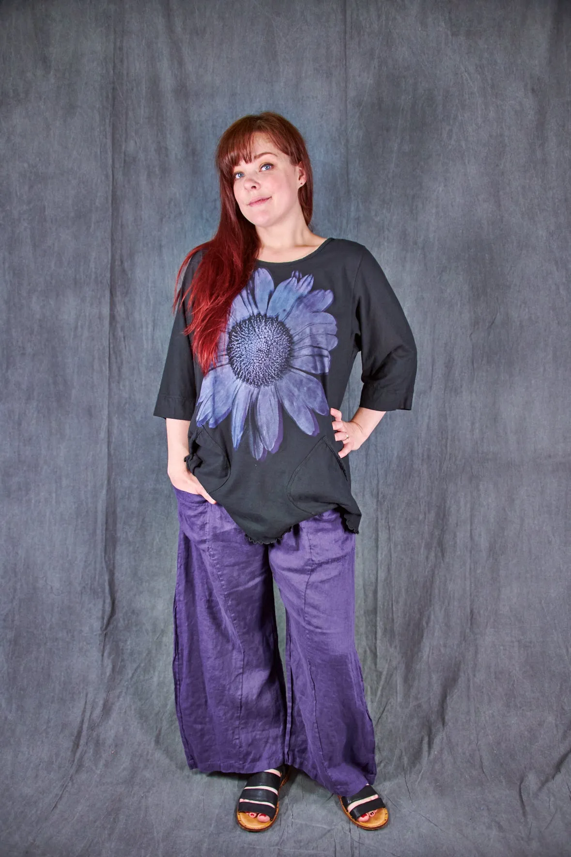 3306 Pocket Linen Klee Purple