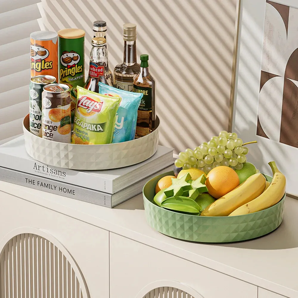 360° Rotating Seasoning Storage Rack - Multifunctional Pantry Turntable for Kitchen
