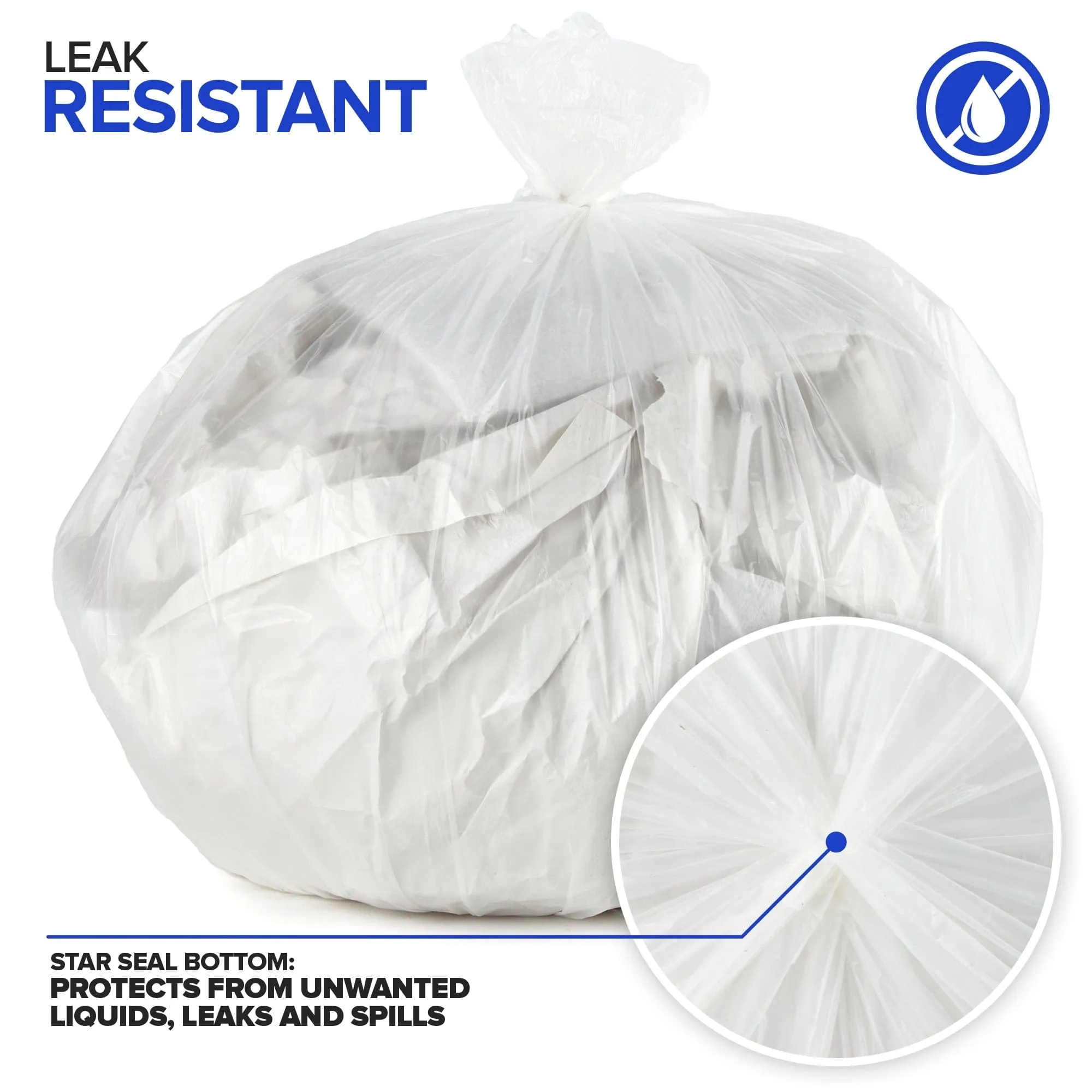 4 Season Rubber Anti-Skid Garbage Bags 30 Piece 0227