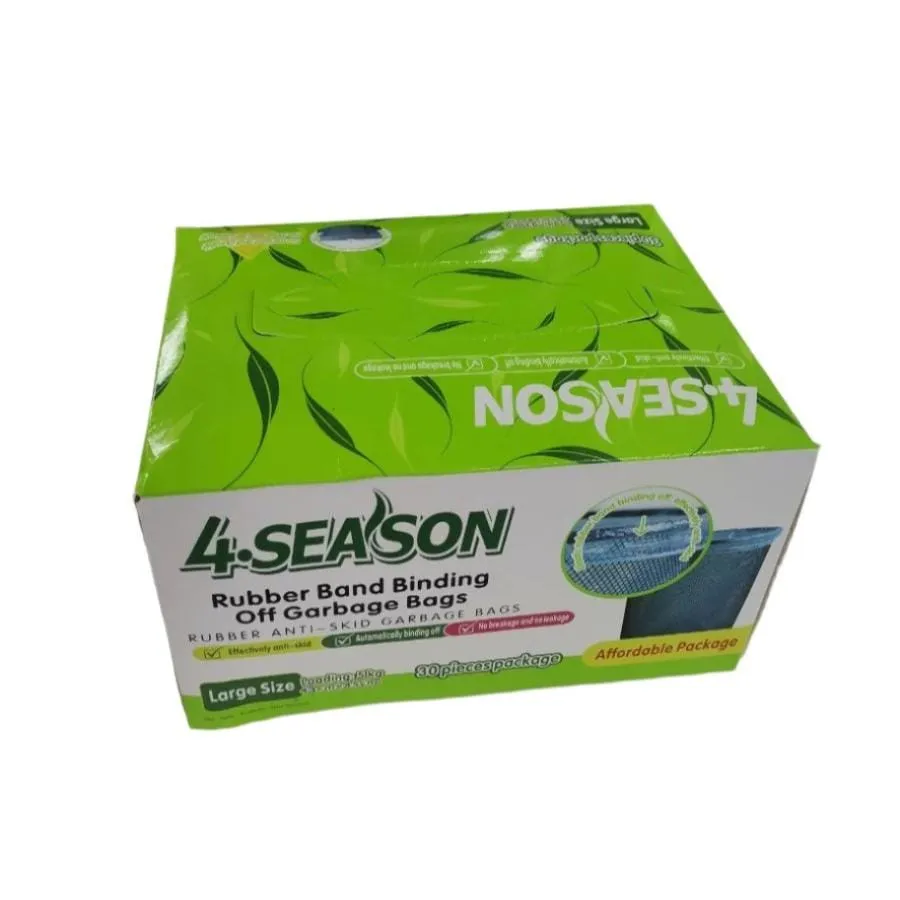 4 Season Rubber Anti-Skid Garbage Bags 30 Piece 0227