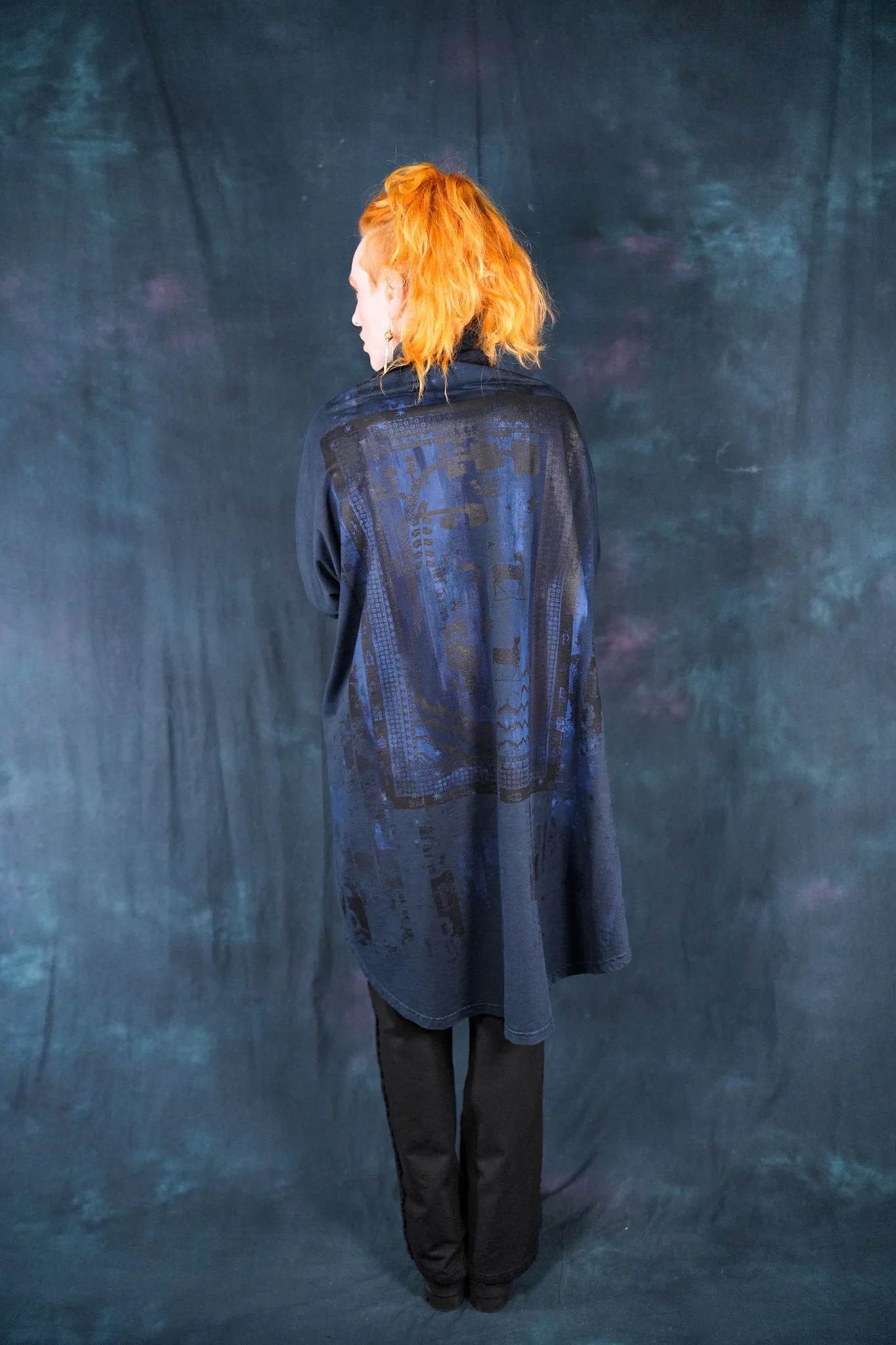 5275 Yuki Kimono Midnight Blue-P