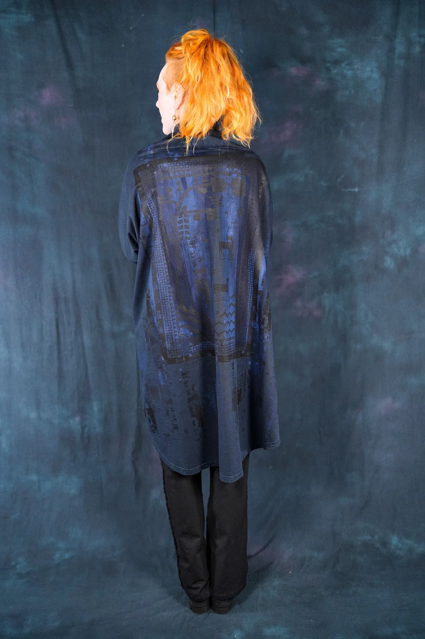 5275 Yuki Kimono Midnight Blue-P