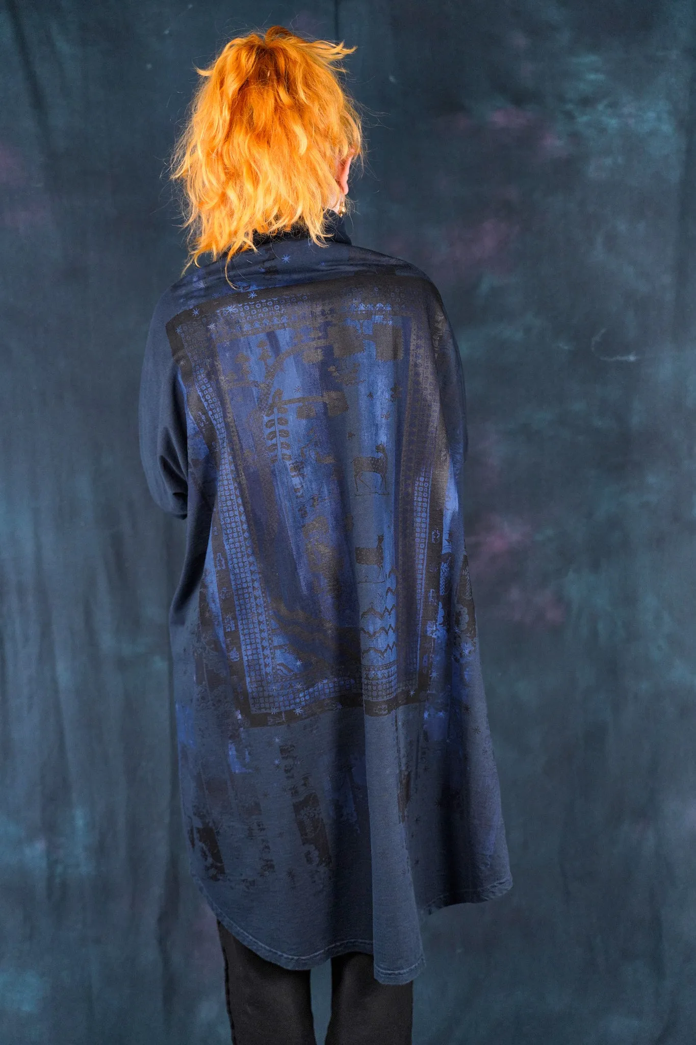 5275 Yuki Kimono Midnight Blue-P
