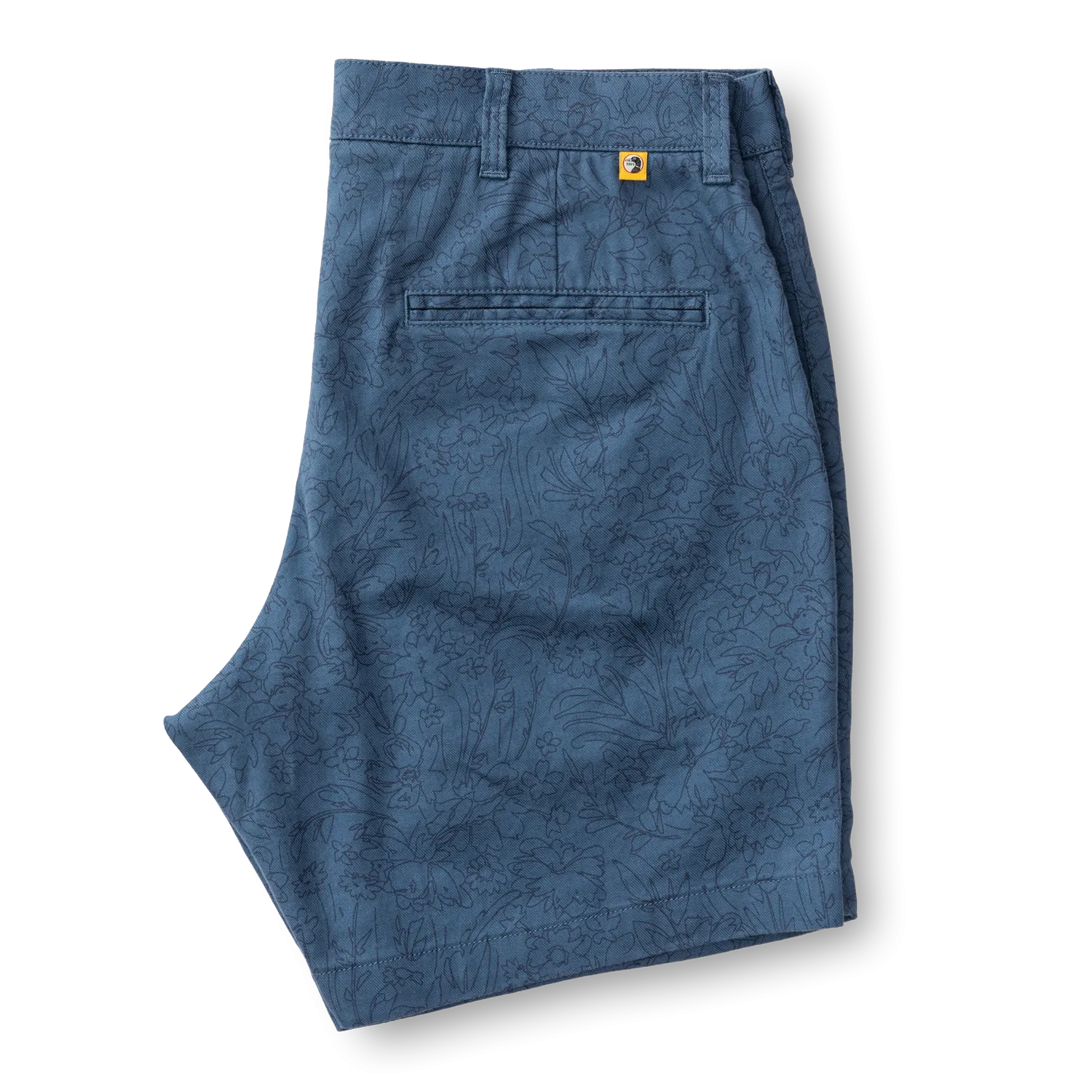 7" Linen Gold School Chino Short - Shadow Blue