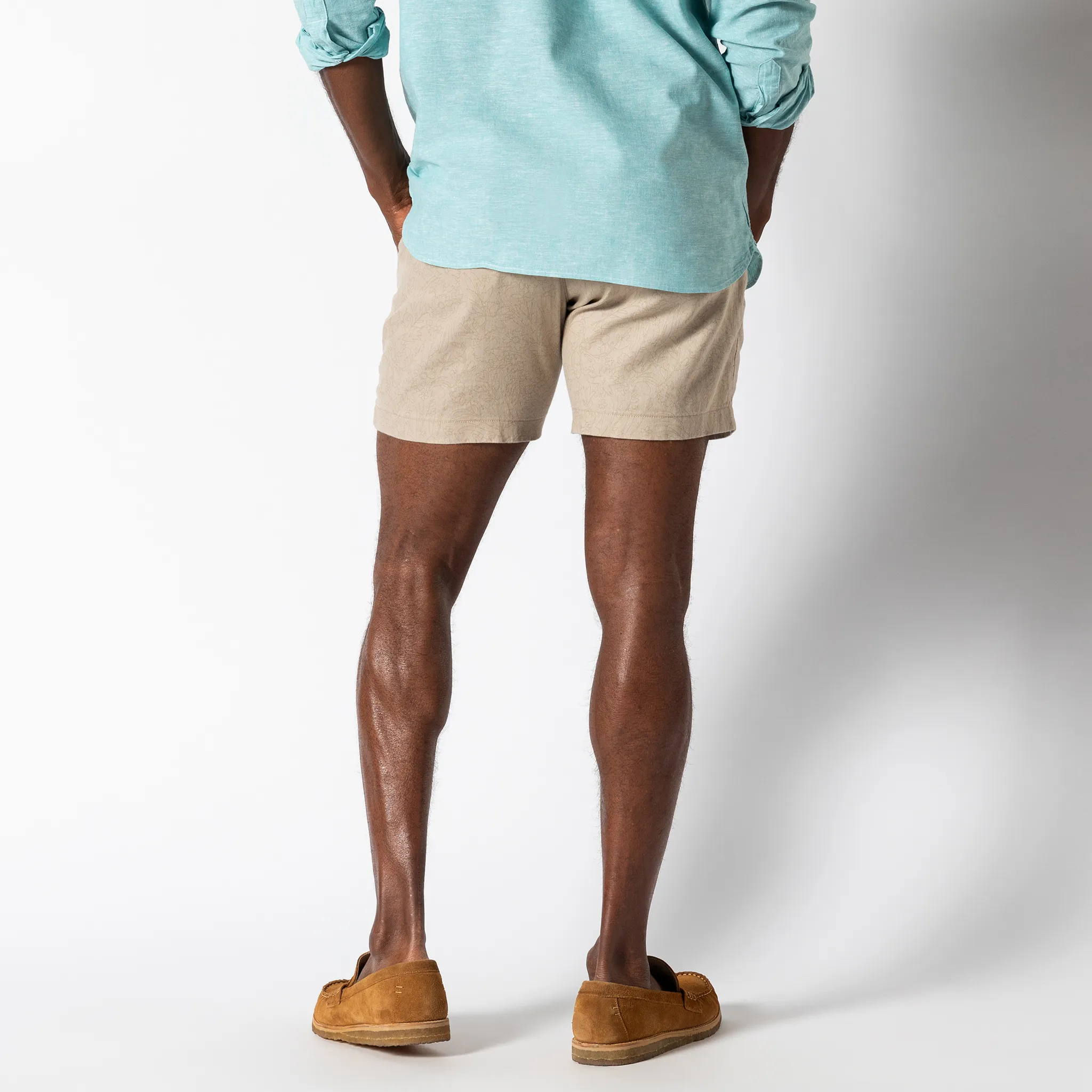 7" Linen Gold School Chino Short - Tan