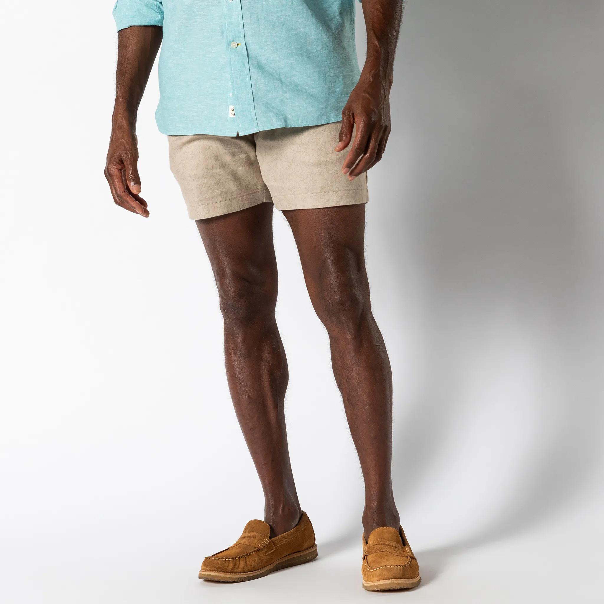 7" Linen Gold School Chino Short - Tan