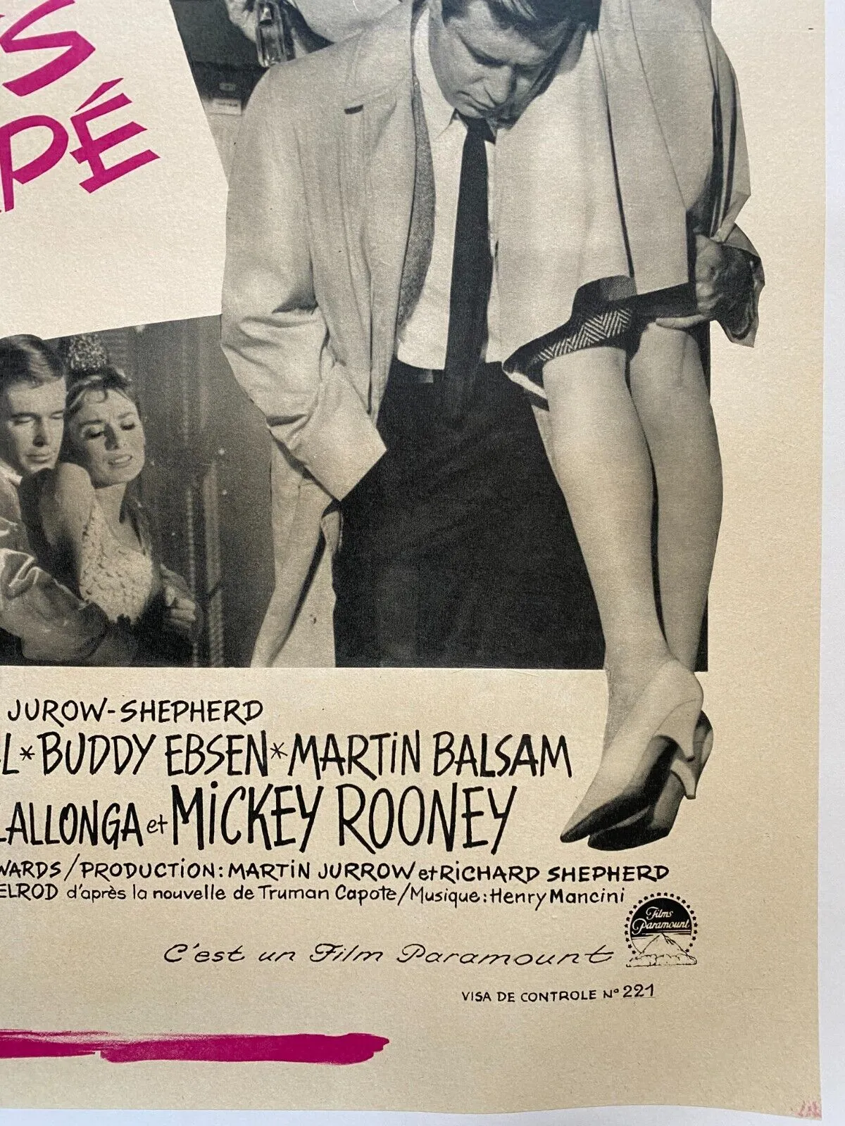 Affiche entoilée DIAMANTS SUR CANAPE Breakfast at Tiffany's AUDREY HEPBURN 60x80