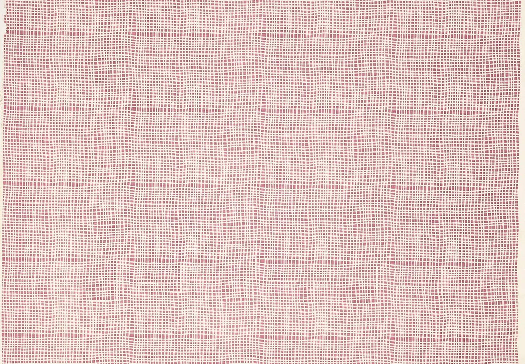 Alan Campbell Fabric: Criss Cross - Custom Lilac on Light-Tint Belgian Linen / Cotton