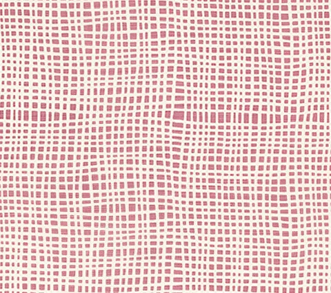 Alan Campbell Fabric: Criss Cross - Custom Lilac on Light-Tint Belgian Linen / Cotton
