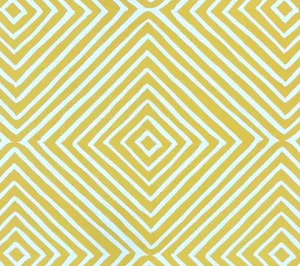 Alan Campbell Fabric: Silvio - Custom Taxicab on White Belgian Linen / Cotton