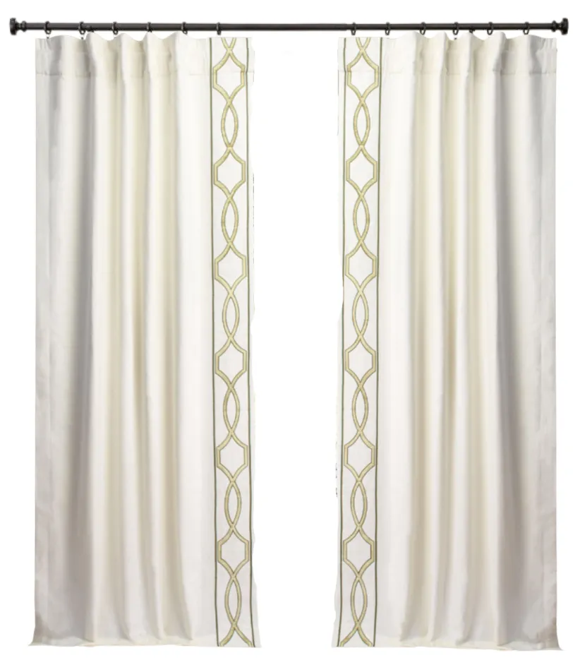 Alexis Linen Drapery Panels - Ivory (sold as a set of 2)