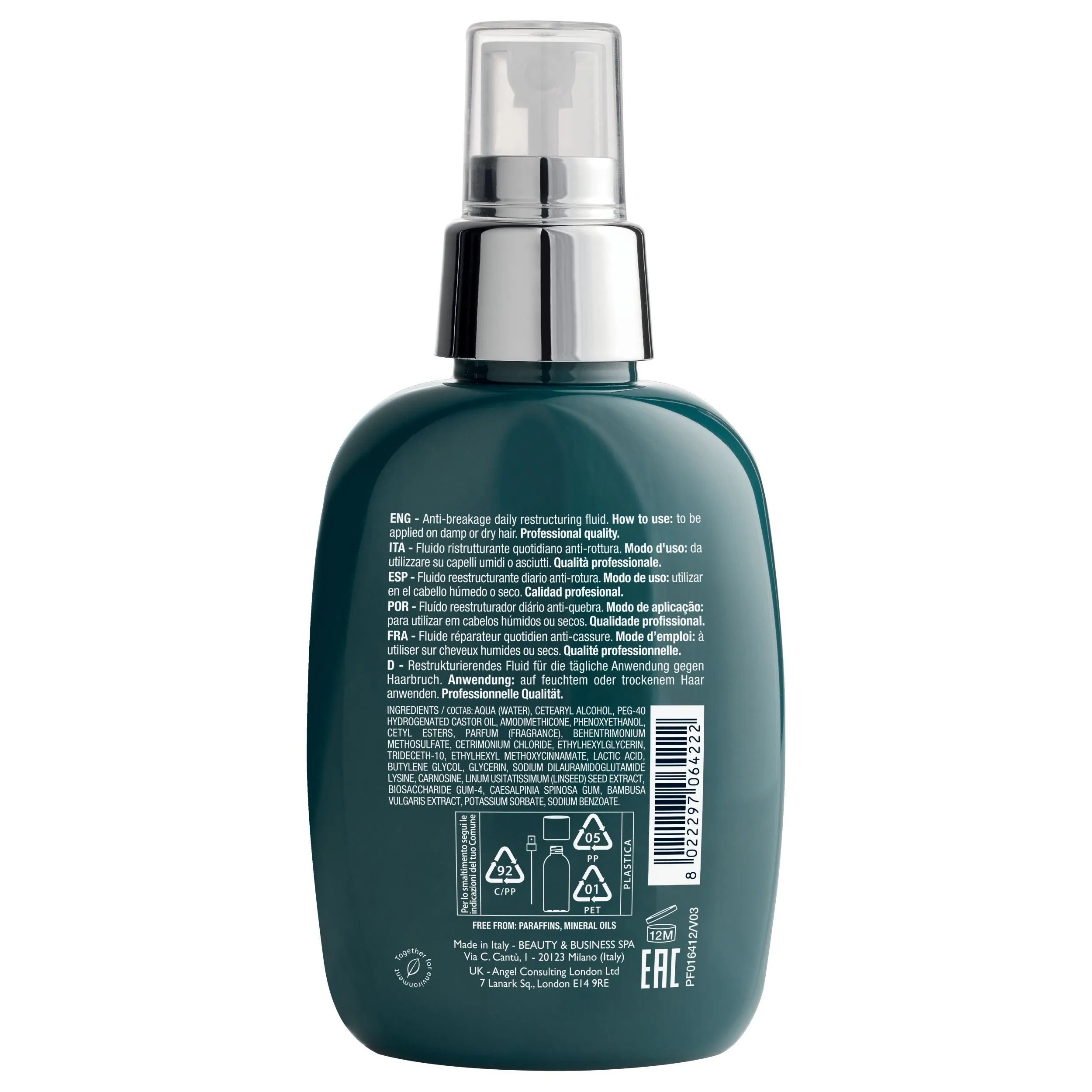 Alfaparf Milano Semi Di Lino Reconstruction Anti-Breakage Daily Fluid 125ml