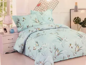 Aloe Vera Bamboo Comfort Plus 3 Piece Reversible Duvet Cover set, Fits Double/Queen! Wrinkle, Fade & Stain Resistant!