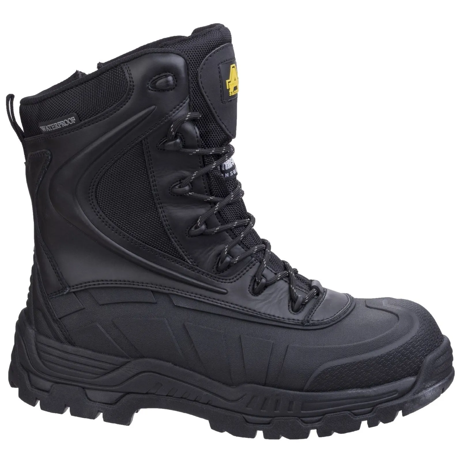 Amblers Men Boots - AS440 Hybrid Metal Free Hi-leg Safety Boot in Black, 4-14