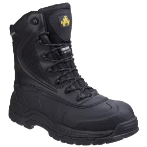Amblers Men Boots - AS440 Hybrid Metal Free Hi-leg Safety Boot in Black, 4-14