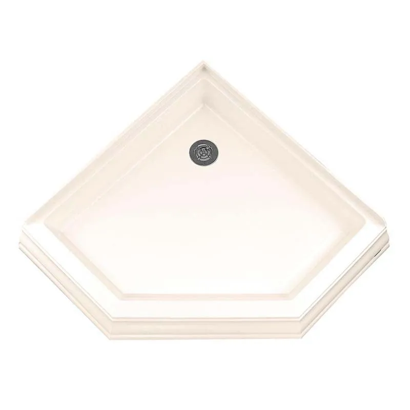 American Standard 3838NEOTS.222 Town Square 38-1/4" x 38-1/4" Single Threshold Neo-Angle Corner Shower Base in Linen