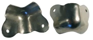 Amp corners - 2 hole cutout - Mojo - chrome  w screws (4)