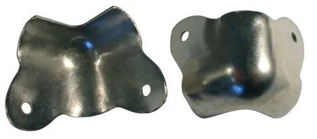 Amp corners - 2 hole cutout - Mojo - chrome  w screws (4)