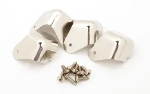 Amp corners - 2-hole with lip - w screws (set of 4) - genuine Fender