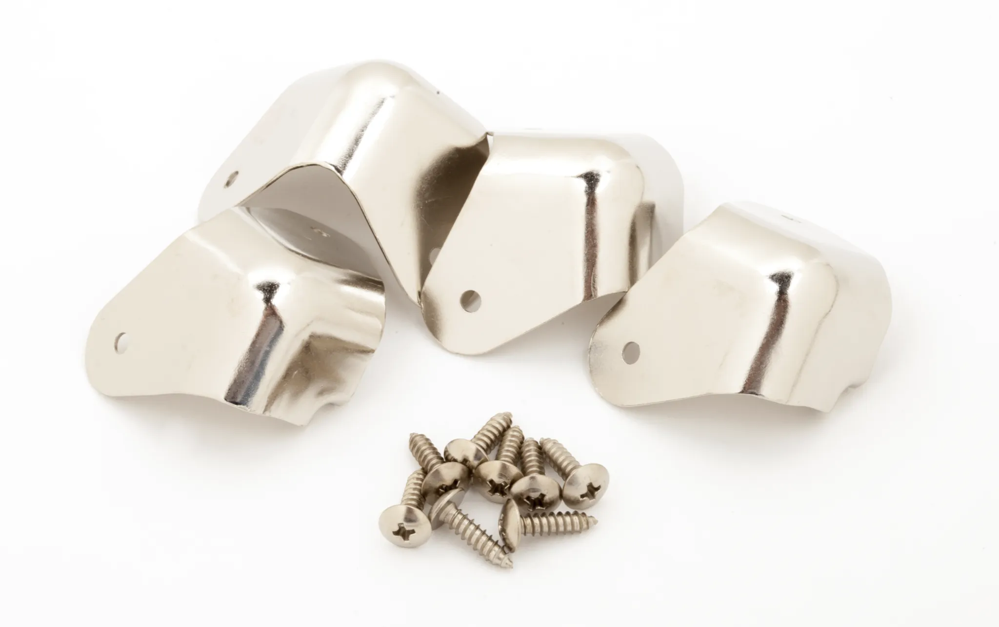 Amp corners - 2-hole with lip - w screws (set of 4) - genuine Fender