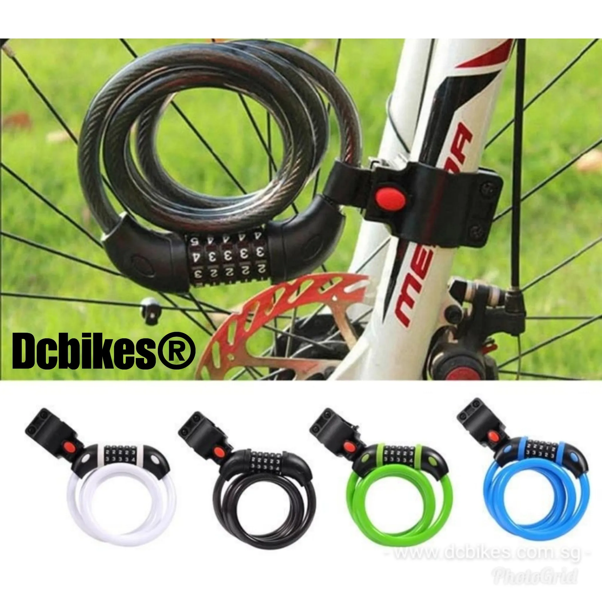 Anti Theft Bicycle Escooter 5 Number Lock