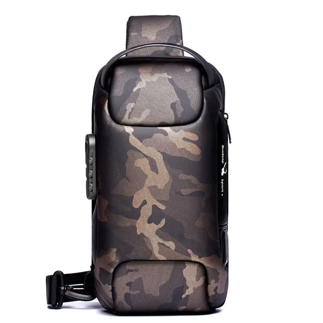 Anti-theft Waterproof Crossbody USB Bag