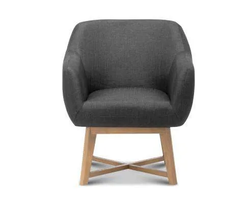 Aston Tub Accent Chair Charcoal