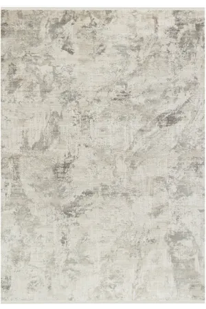 Aura Gray Bamboo Woven Modern Living Room Rug 2851