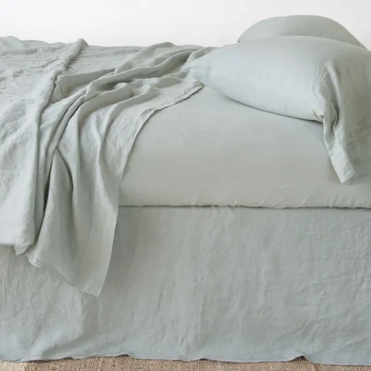 Austin Bed Skirt - Eucalyptus - Queen