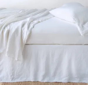 Austin Bed Skirt - White - King