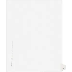 Avery® Individual Legal Dividers Allstate(R) Style, Letter Size, Side Tab #50 (82248)