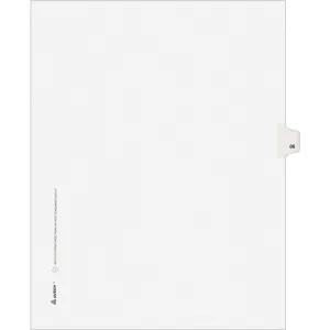 Avery® Individual Legal Dividers Allstate(R) Style, Letter Size, Side Tab #86 (82284)