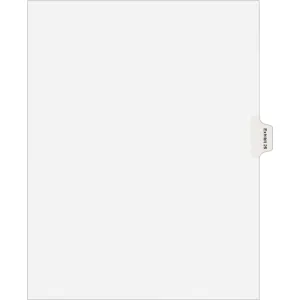 Avery® Individual Legal Dividers Allstate(R) Style, Letter Size, Side Tab EXHIBIT 25 (82157)