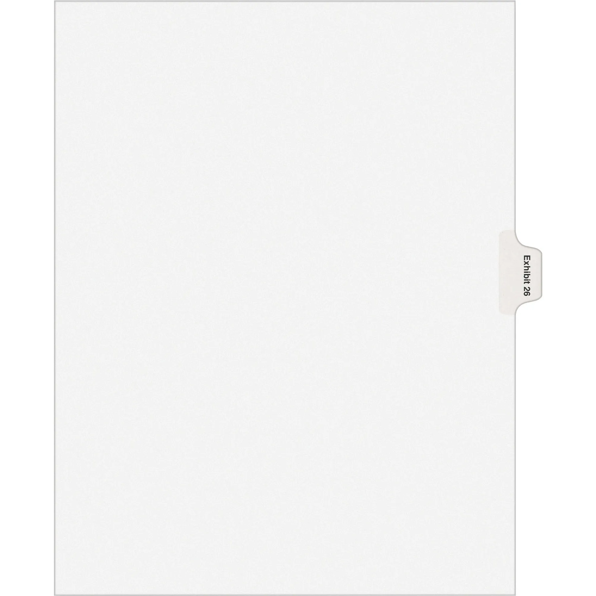 Avery® Individual Legal Dividers Allstate(R) Style, Letter Size, Side Tab EXHIBIT 25 (82157)