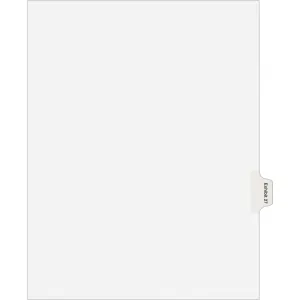 Avery® Individual Legal Dividers Allstate(R) Style, Letter Size, Side Tab EXHIBIT 27 (82159)