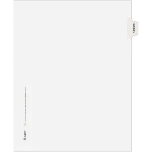 Avery® Individual Legal Dividers Allstate(R) Style, Letter Size, Side Tab EXHIBIT L (82118)