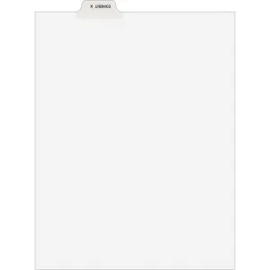 Avery® Individual Legal Dividers Avery® Style, Letter Size, Bottom Tab EXHIBIT X (12397)