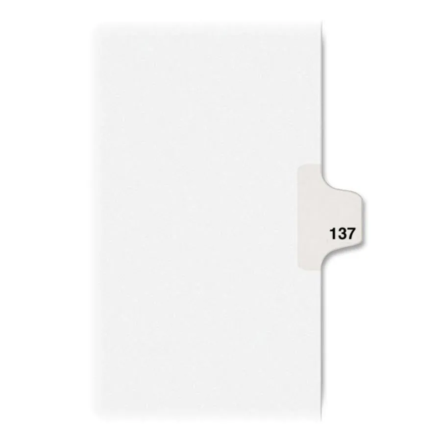 Avery® Individual Legal Dividers Avery® Style, Letter Size, Side Tab #137 (82353)